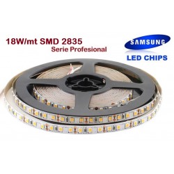 Tira LED 5 mts Flexible 90W 600 Led SMD 2835 IP20 Blanco Frío Alta Luminosidad